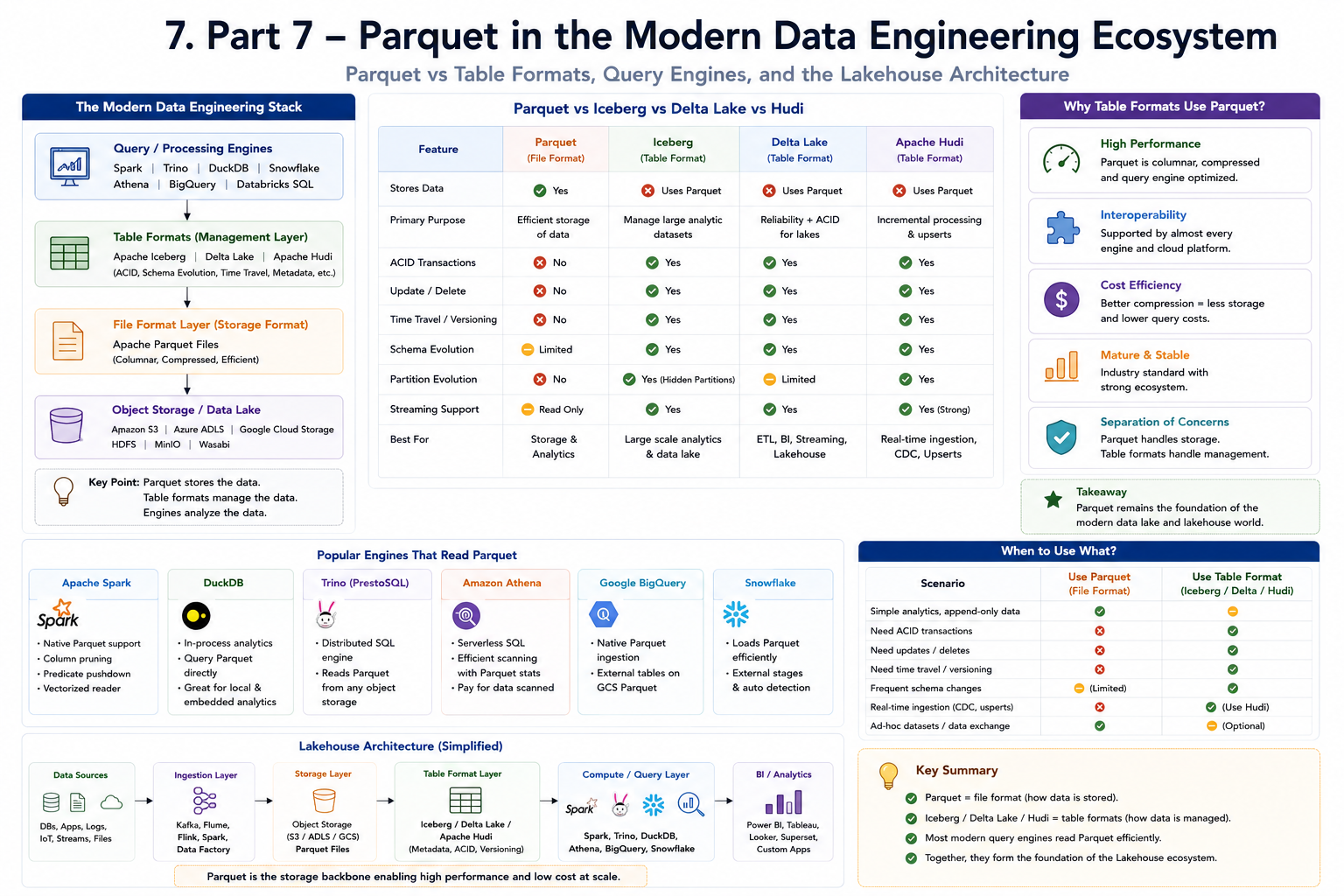 Apache Parquet in the modern data engineering ecosystem