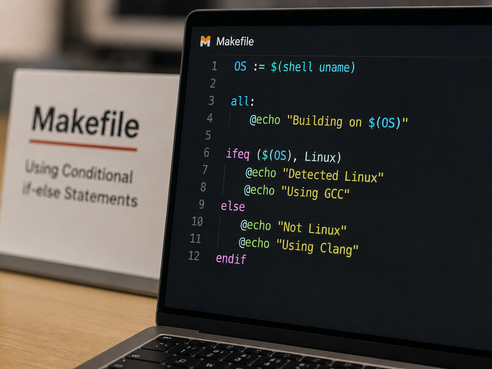 Using Conditional if-else Statements in a Makefile